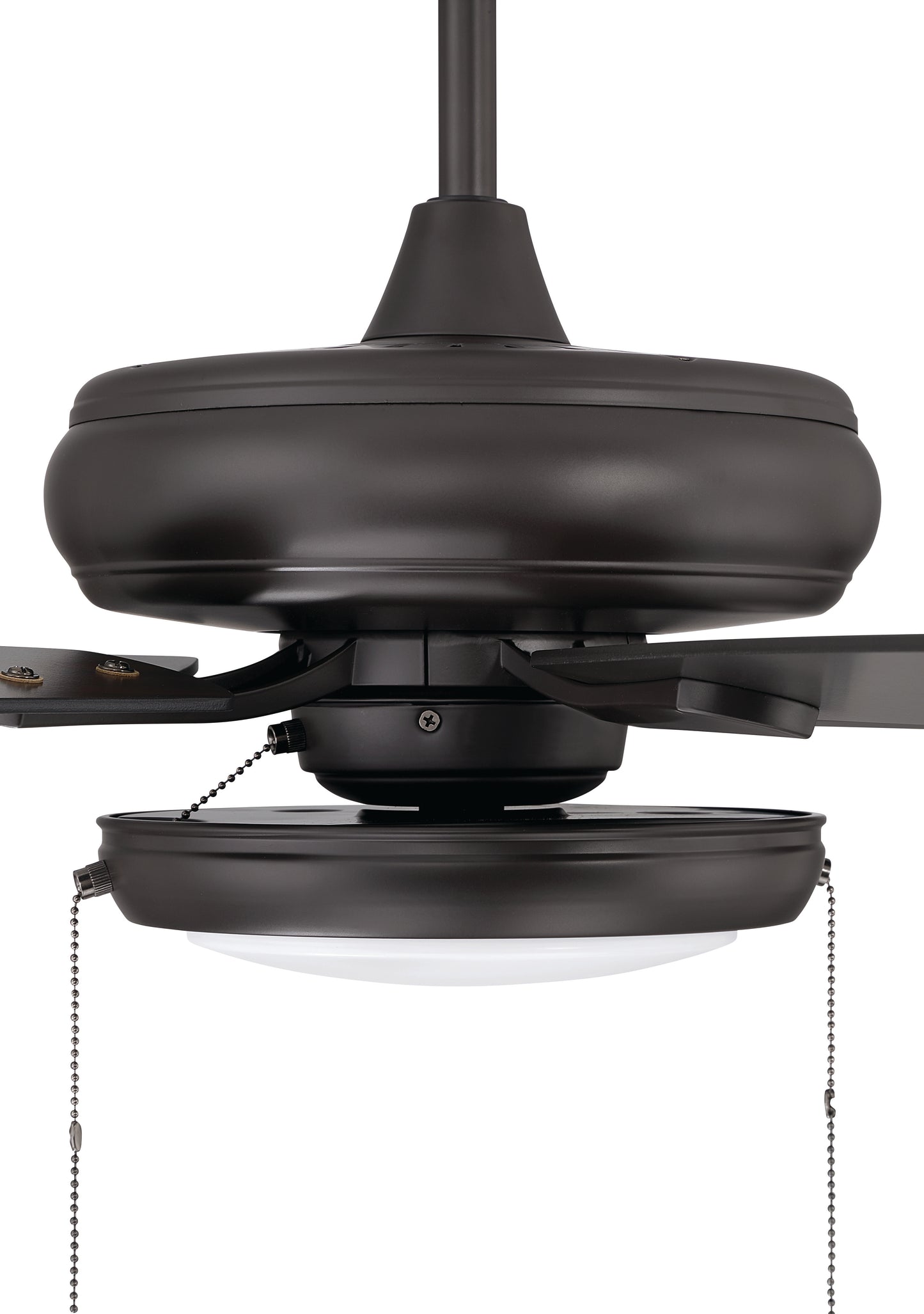 ECF119CBZ5-CBZWLN - EOS Low Profile 1 bulb Frosted White 52" Ceiling Fan 52" 5 Blade Ceiling Fan with Light Kit - Classic Bronze