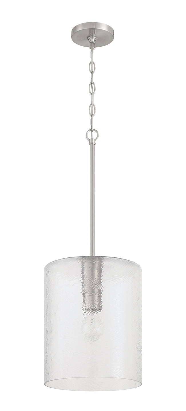 60292-BNK - Lyndsey 1 Light 10" Wide Pendant - Brushed Nickel