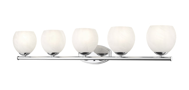 1963-5V-CH - Colette 5 Light 42" Vanity - Chrome