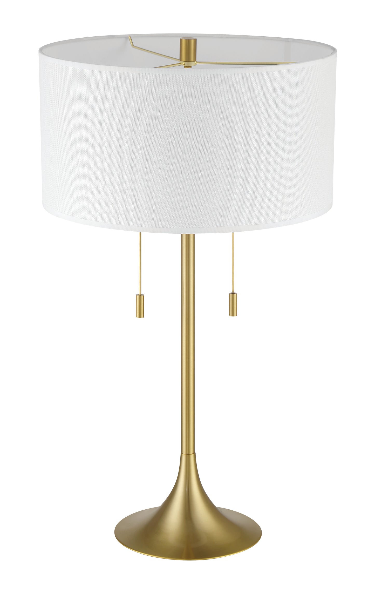 87003SB-T - Neely 2 Light 30" High Table Lamp - Satin Brass