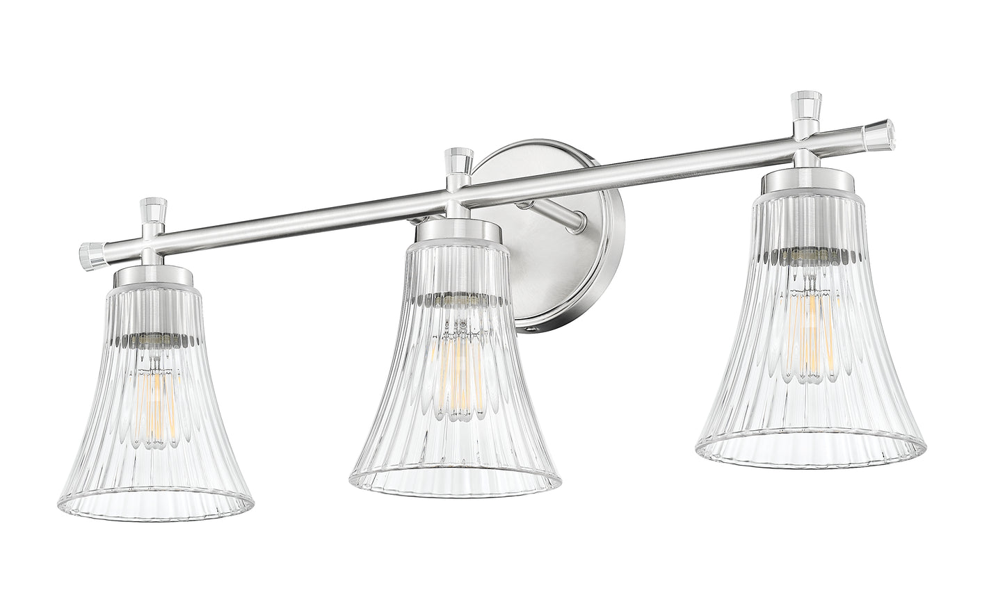 7519-3V-BN - Belle 3 Light 24" Vanity - Brushed Nickel