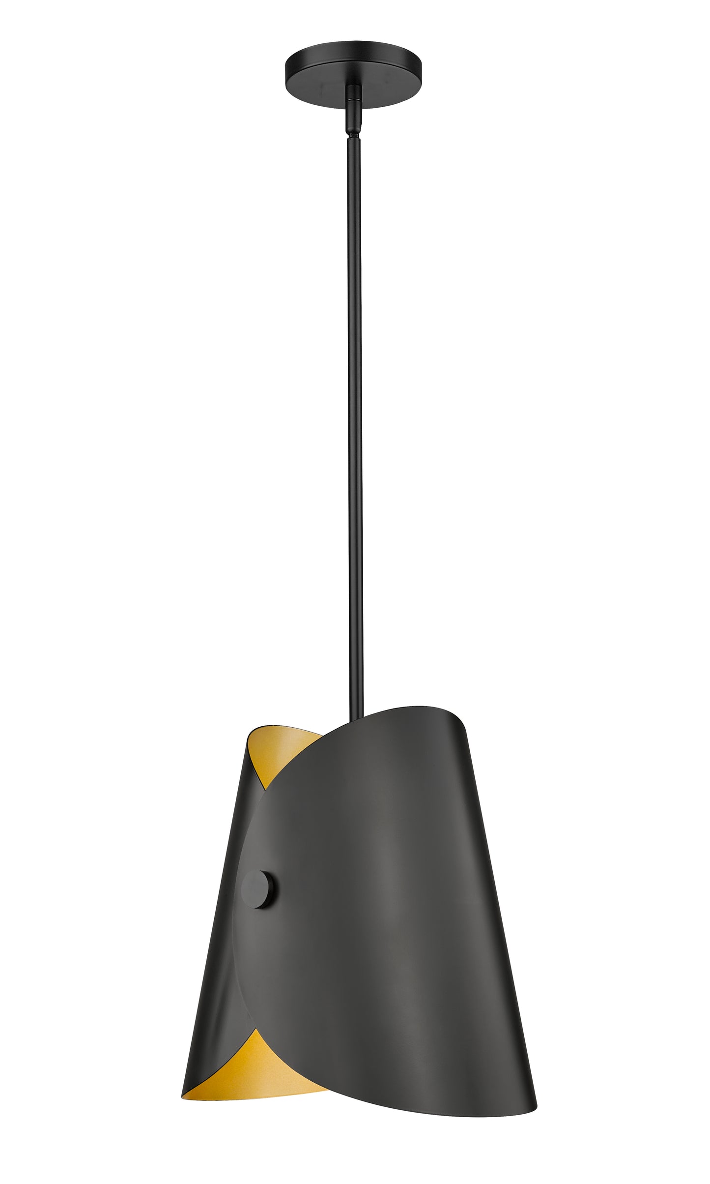 1951P11-MB - Salone 1 Light 10" Pendant - Matte Black