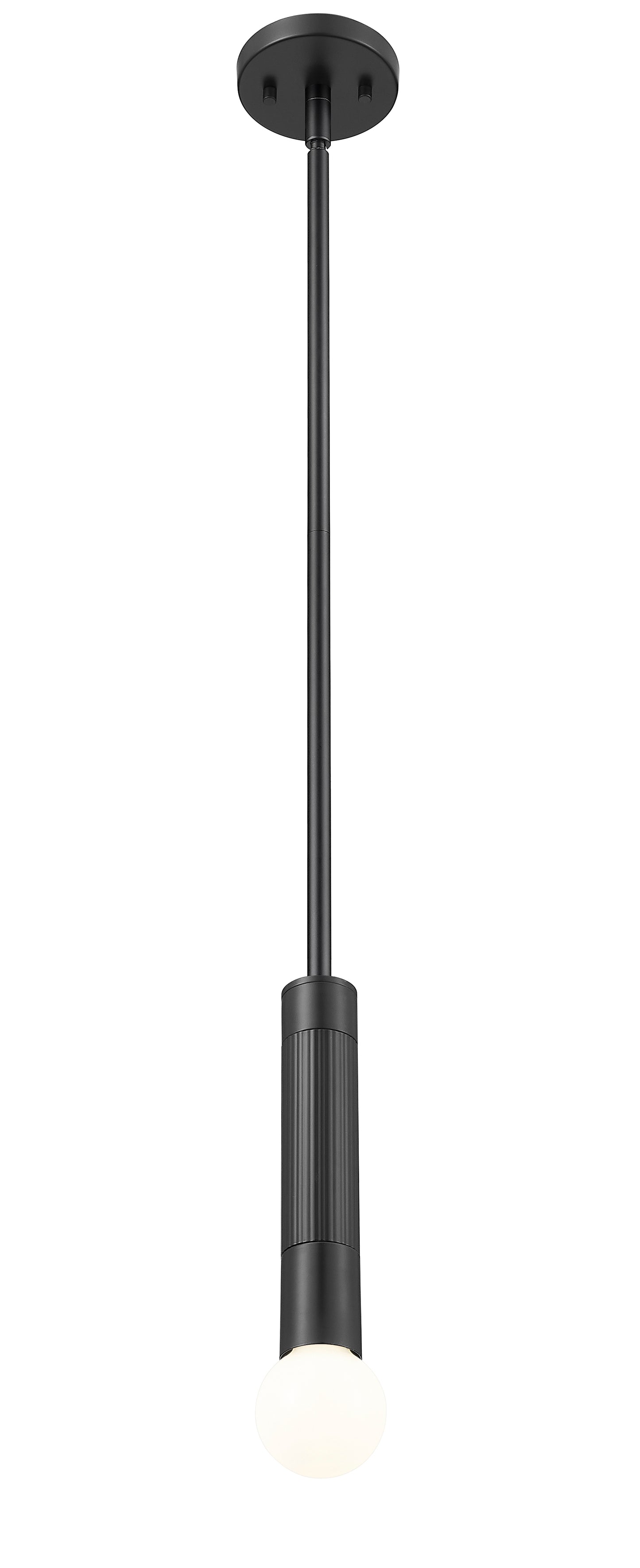 1956P-ROD-MB - Stari 1 Light 5" Pendant - Matte Black