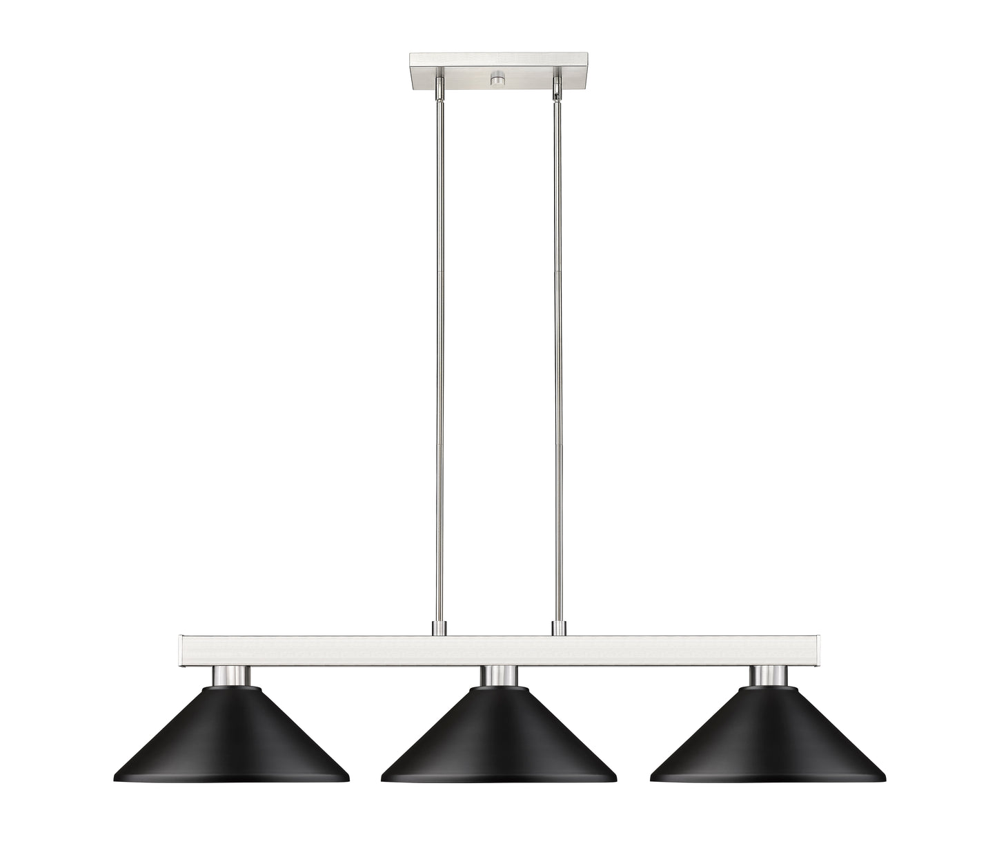 152BN-MMB - Cobalt 3 Light 46" Billiard - Brushed Nickel