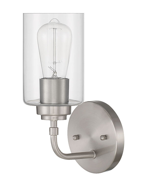 56001-BNK - Stowe 1 Light 10.75" High Wall Sconce - Brushed Nickel