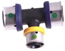 49554 - V5618 Polymer PEX Tee, 1" x 1" x 3/4"