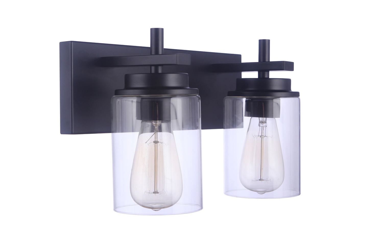 17414FB2 - Reeves 2 Light 14" Wide Vanity Light - Flat Black
