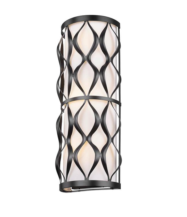 1948-3S-MB - Harden 3 Light Wall 22" Sconce - Matte Black