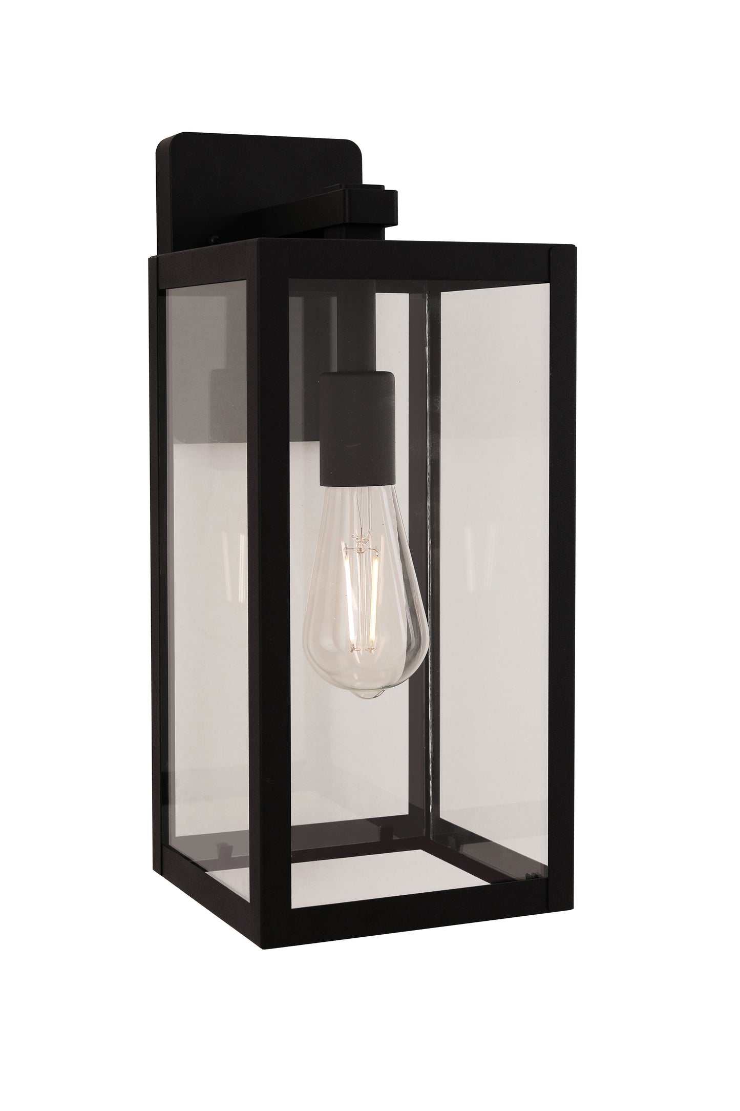 ZA7114-TB - Harris 1 Light 16" High Outdoor Wall Lantern - Textured Black