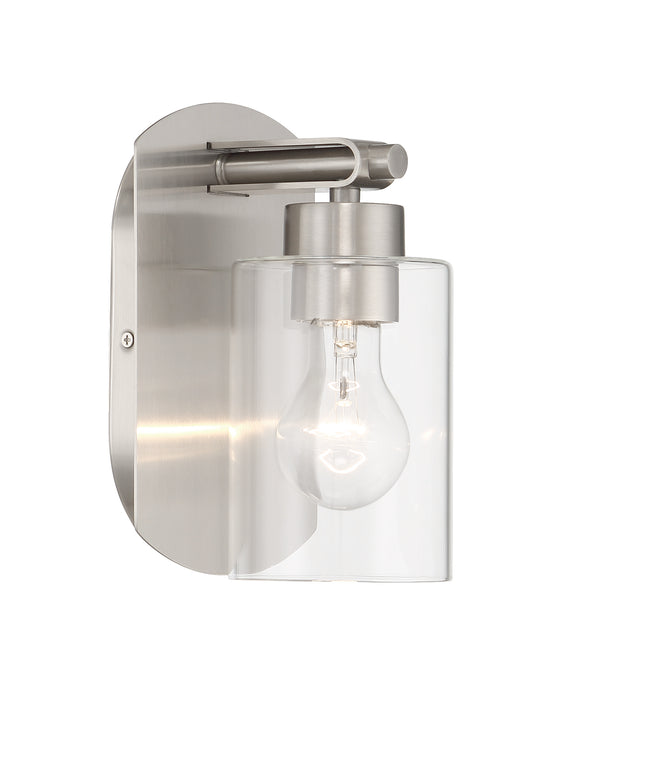 17605BNK1 - Hendrix 1 Light 8.5" High Wall Sconce - Brushed Nickel