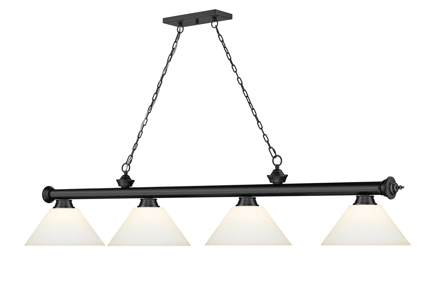 2306-4MB-AMO14 - Cordon 4 Light 81" Billiard - Matte Black