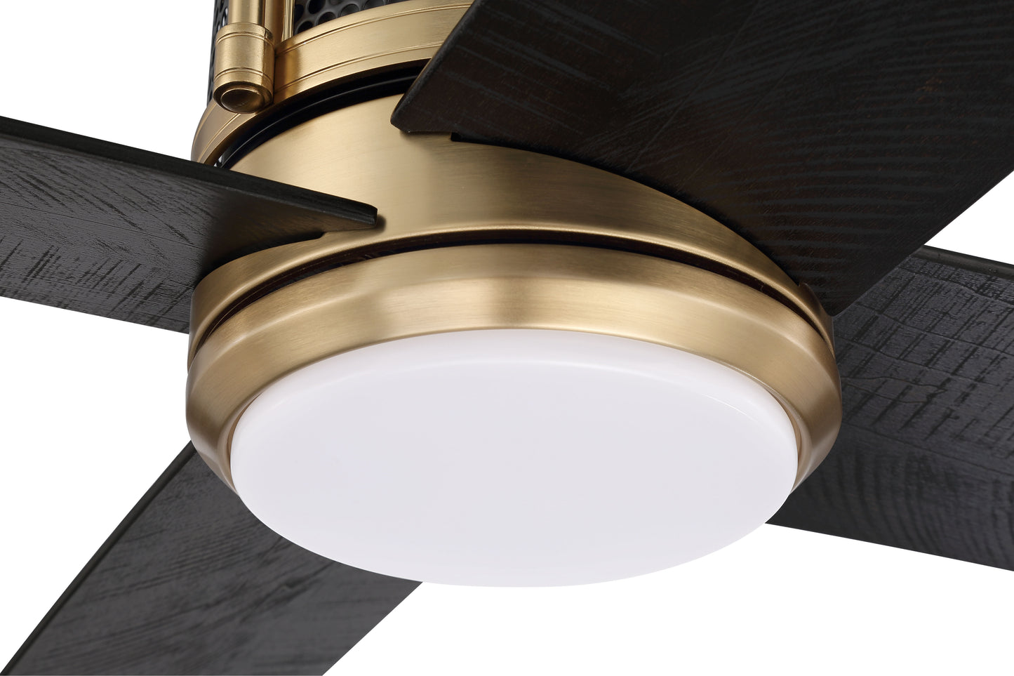 GRG56SBFB4-NWF - Gregory 56" Indoor Ceiling Fan with no Wifi 56" 4 Blade Ceiling Fan with Light Kit - Satin Brass