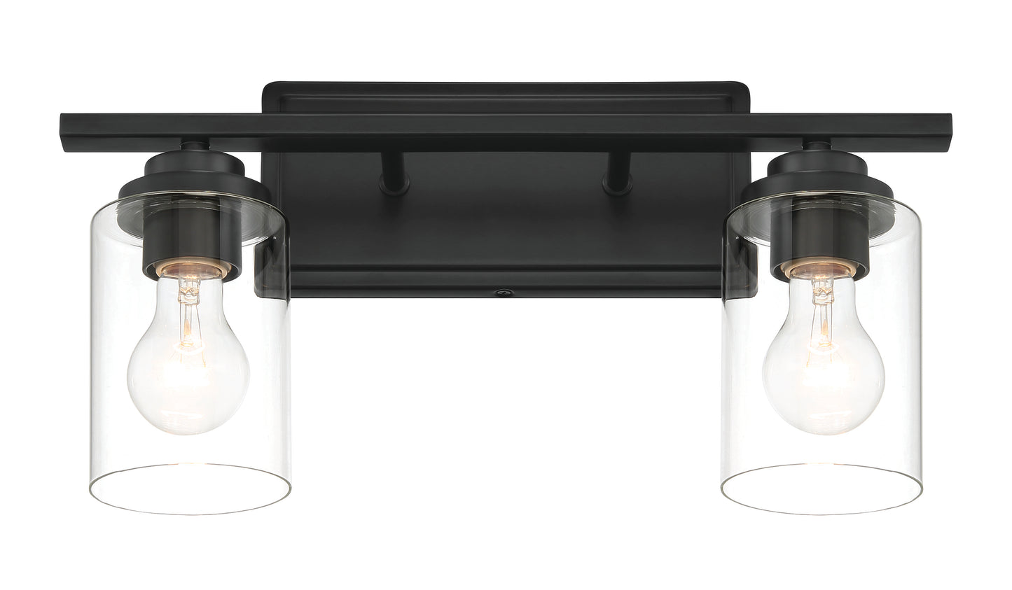 20417FB2 - Clark 2 Light 17" Wide Vanity Light - Flat Black