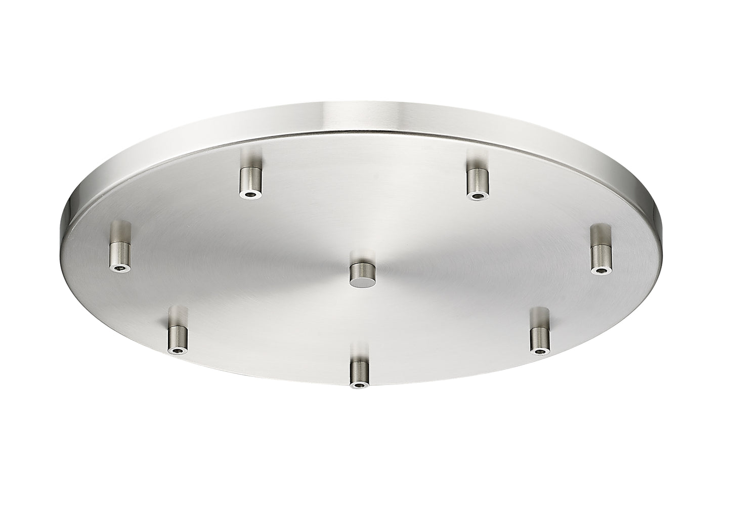 CP1807R-BN - Multi Point Canopy 7 Light Ceiling 18" Plate - Brushed Nickel