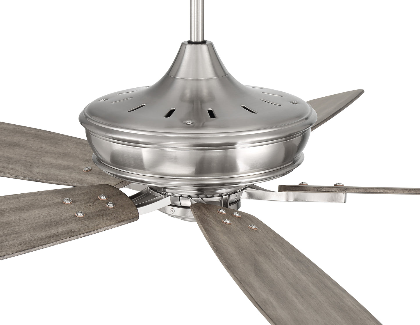 SNT60BNK5 - Santori 60 60" 5 Blade Indoor Outdoor Ceiling Fan with Light Kit - Brushed Nickel