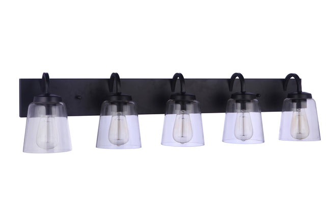 16340FB5 - Elsa 5 Light 40" Wide Vanity Light - Flat Black