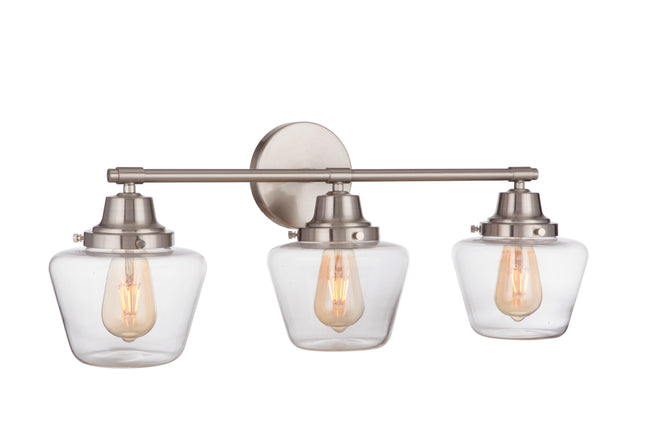 19528BNK3 - Essex 3 Light 28" Wide Vanity Light - Brushed Nickel
