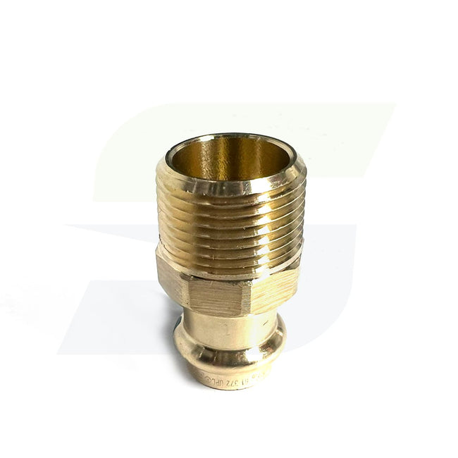 79220 - Propress Zero Lead Bronze Adapter with Male 1/2" x 3/4" P x Male NPT