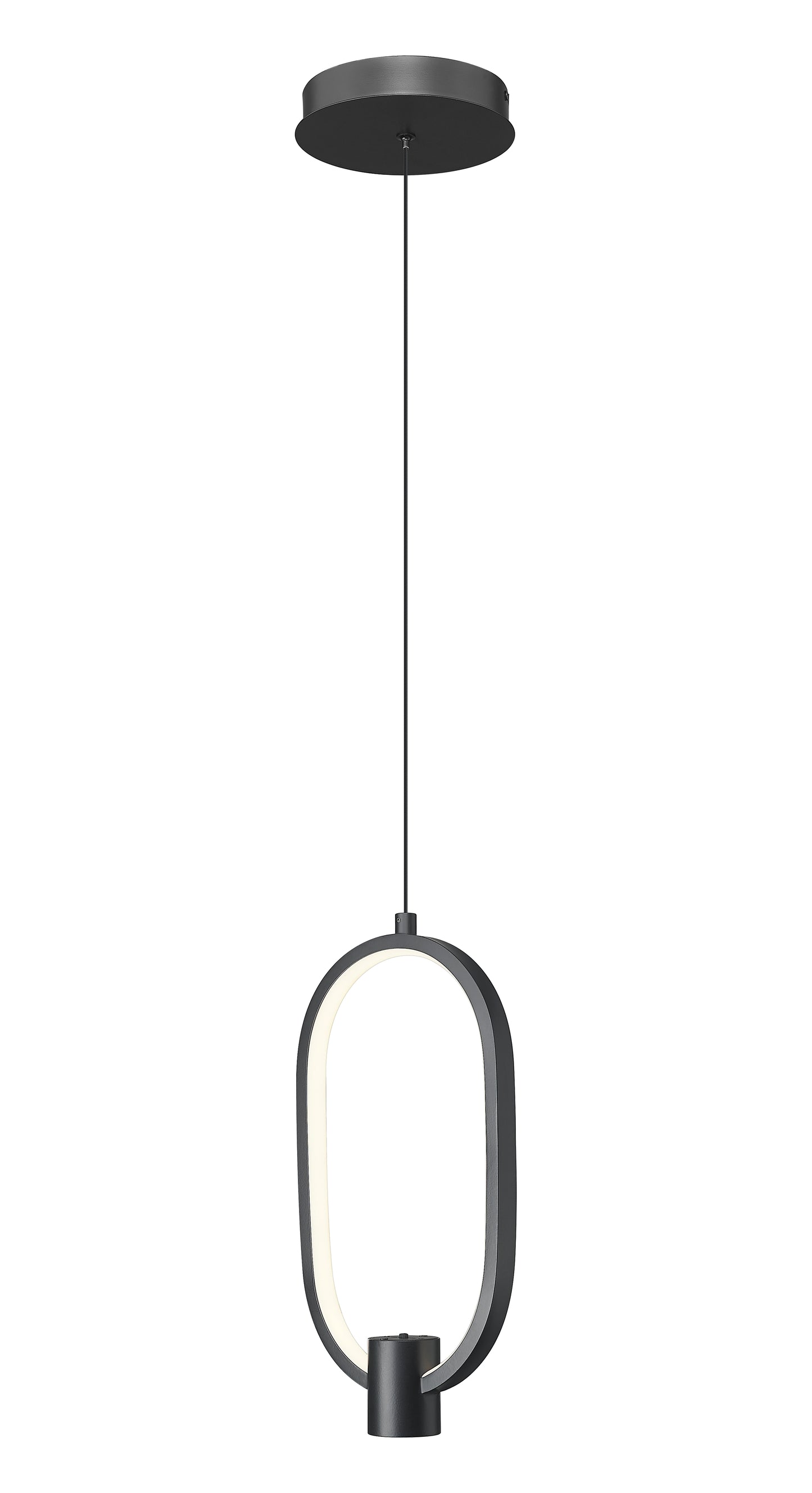 4101-7MB-LED - Saros 1 Light 7" Pendant - Matte Black