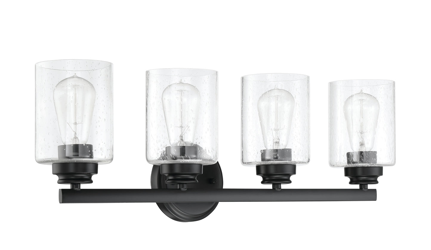 50504-FB - Bolden 4 Light 25" Wide Vanity Light - Flat Black