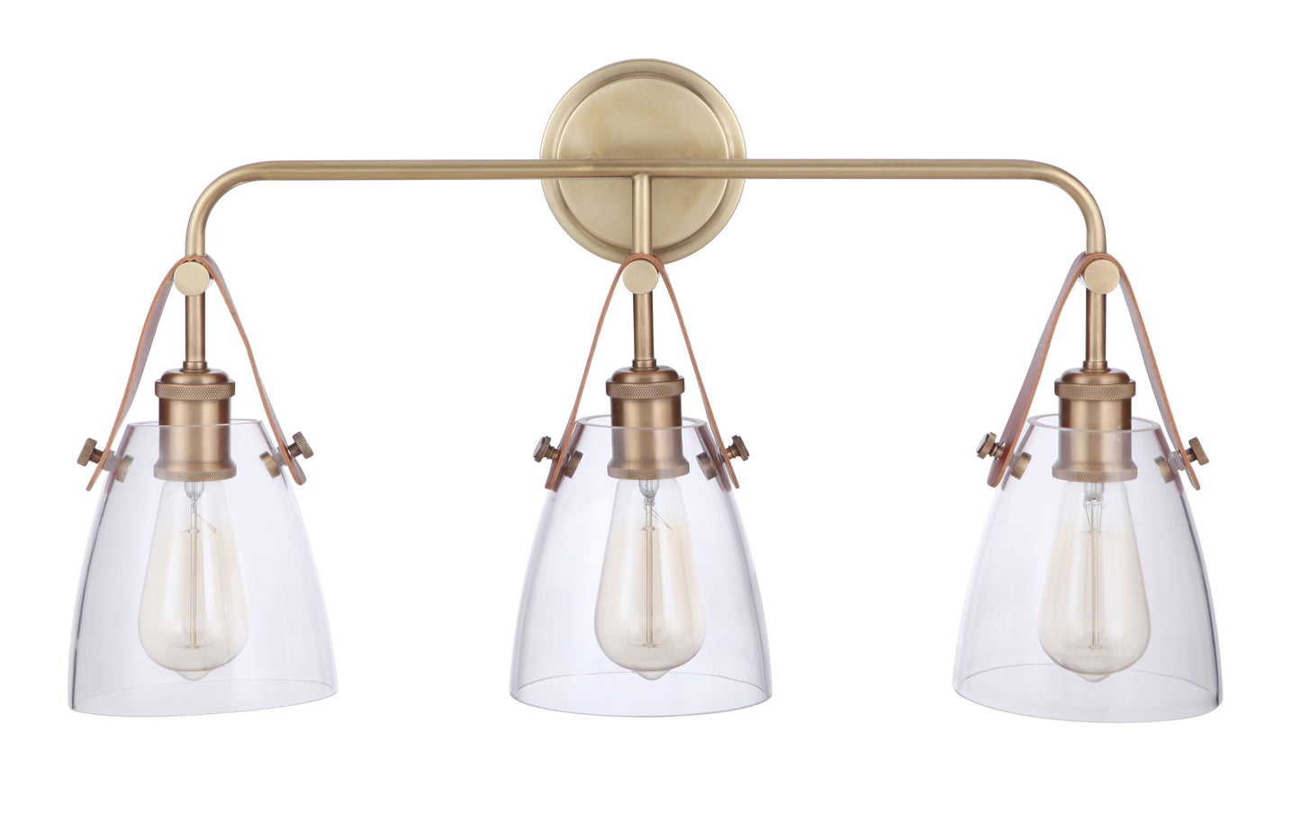 51303-VB - Hagen 3 Light 26" Wide Vanity Light - Vintage Brass