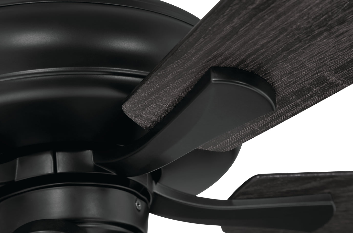 ECF104FB5-FBGW - Eos Clear 4 Light 52" 5 Blade Ceiling Fan with Light Kit - Flat Black