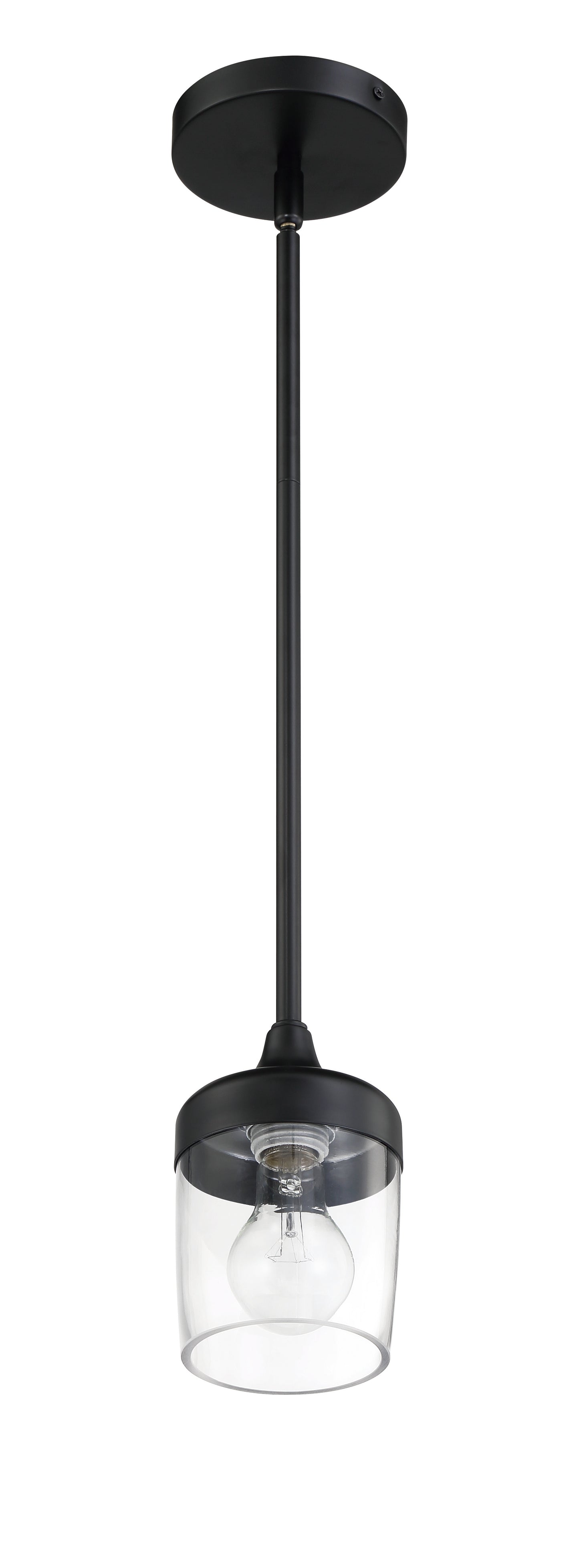 58191-FB - Wrenn 1 Light 5.12" Wide Mini Pendant - Flat Black