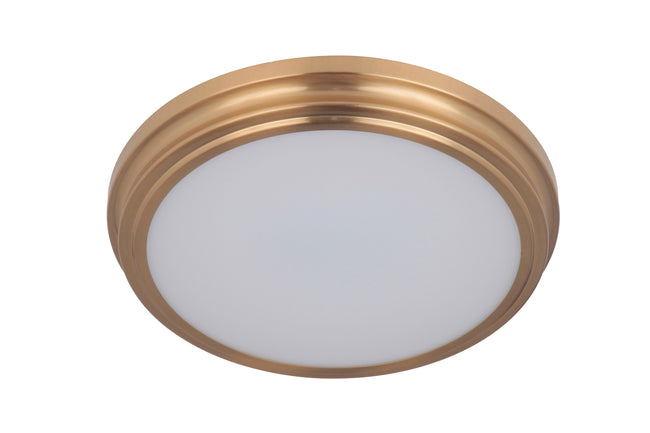 X6613-SB-LED - X66 flushmounts 1 Light 13" Wide Flush Mount - Satin Brass