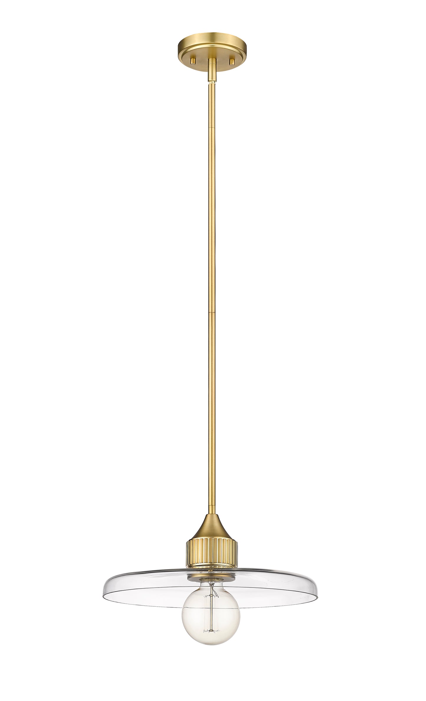 821P14-OBR - Paloma 1 Light 14" Pendant - Olde Brass