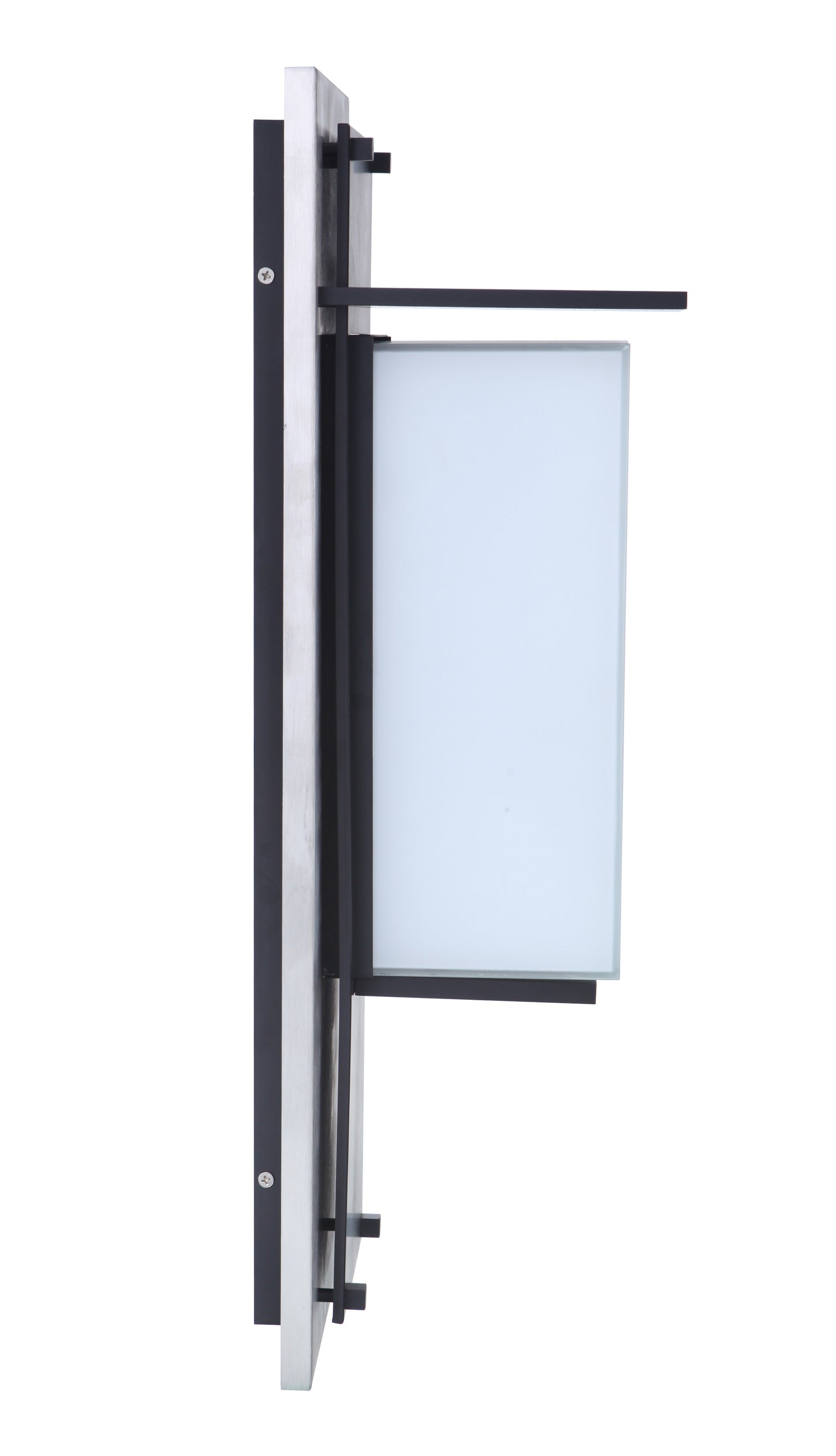 ZA2512-SSMN-LED - Heights 1 Light 20" High Outdoor Wall Lantern - Stainless Steel / Midnight