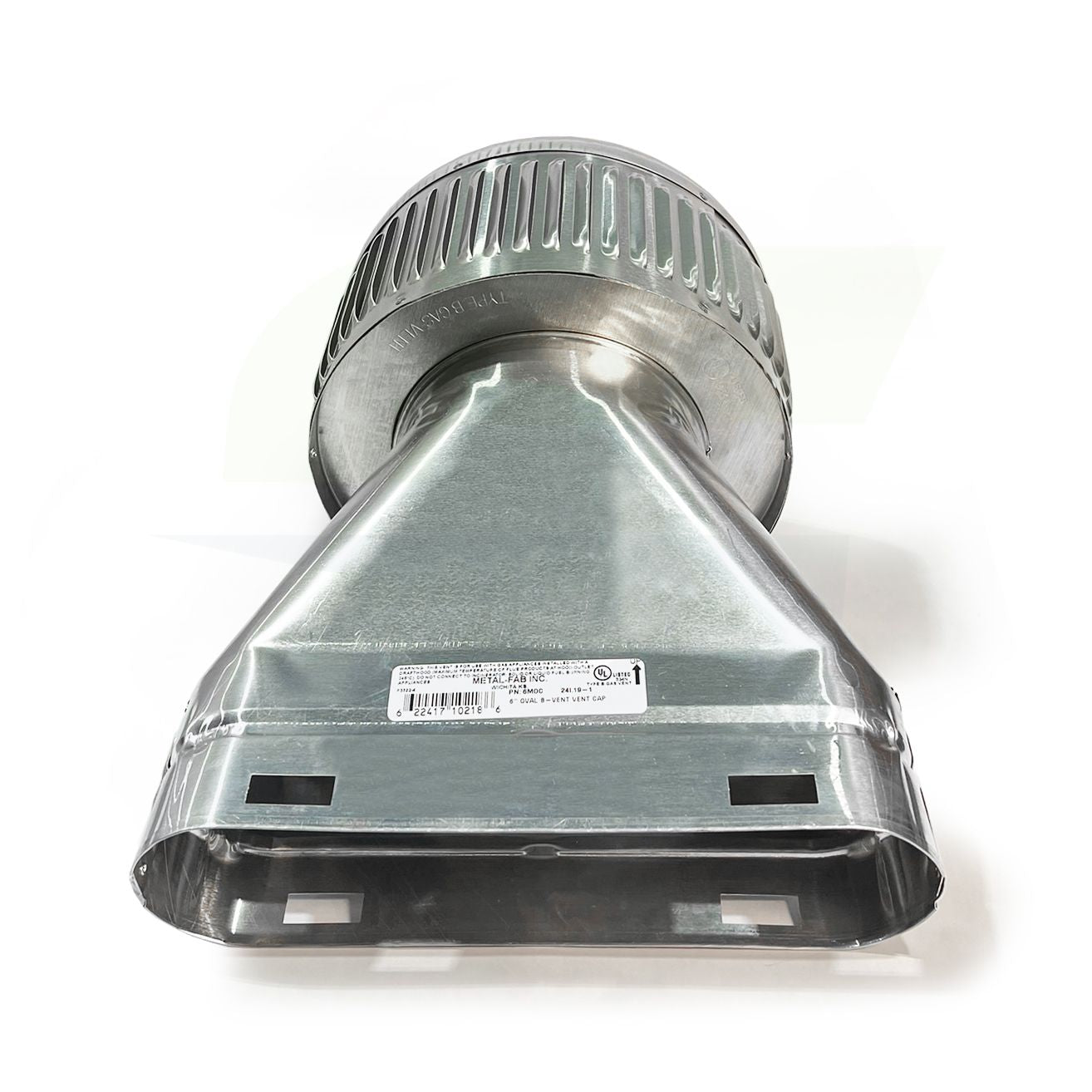 6MOC - Type-B Gas Vent Oval Vent Cap - 6"