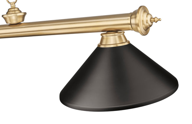2306-4HBR-MBRZ - Cordon 4 Light 82" Billiard - Heritage Brass