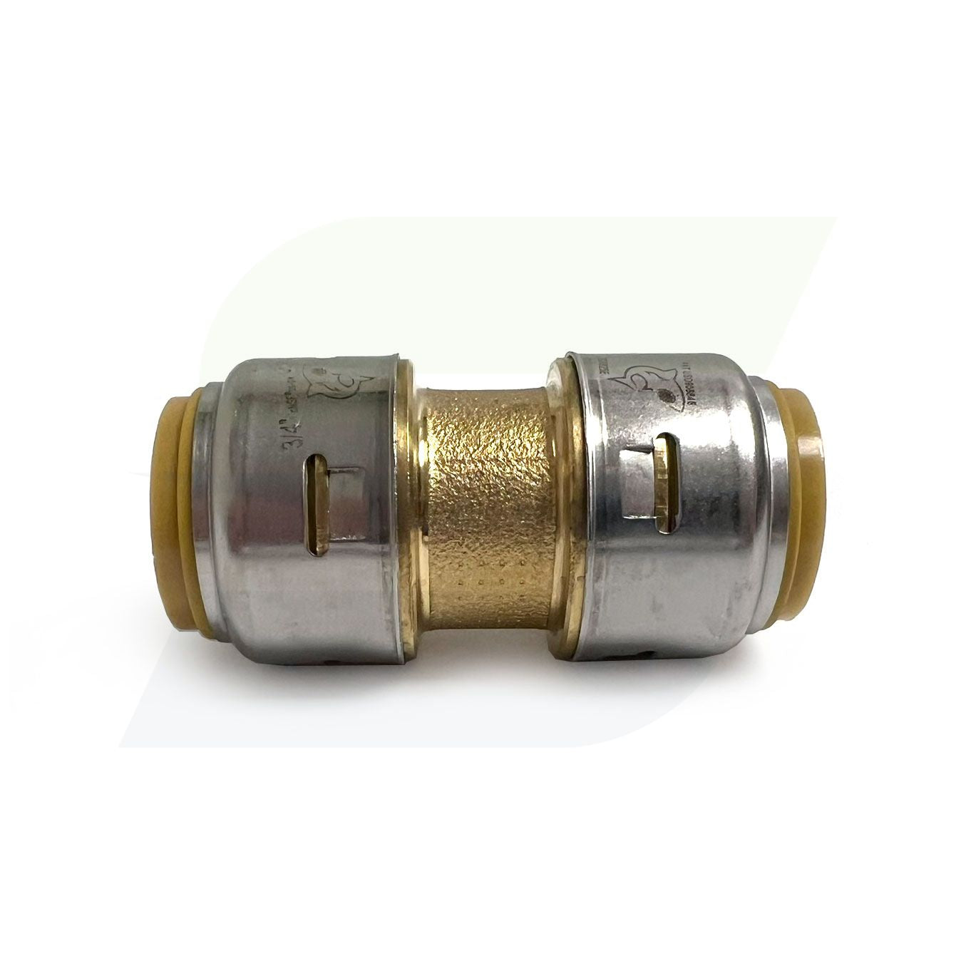 U016LF - 3/4" Push-to-Connect Lead Free Brass  Coupling