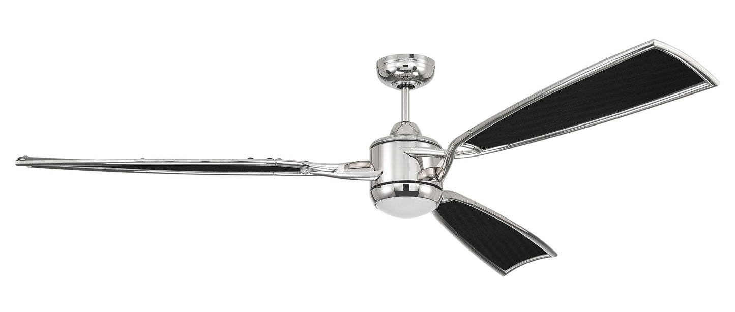 VIA72PLN3 - Viva 72" 3 Blade Ceiling Fan with Light Kit - Polished Nickel