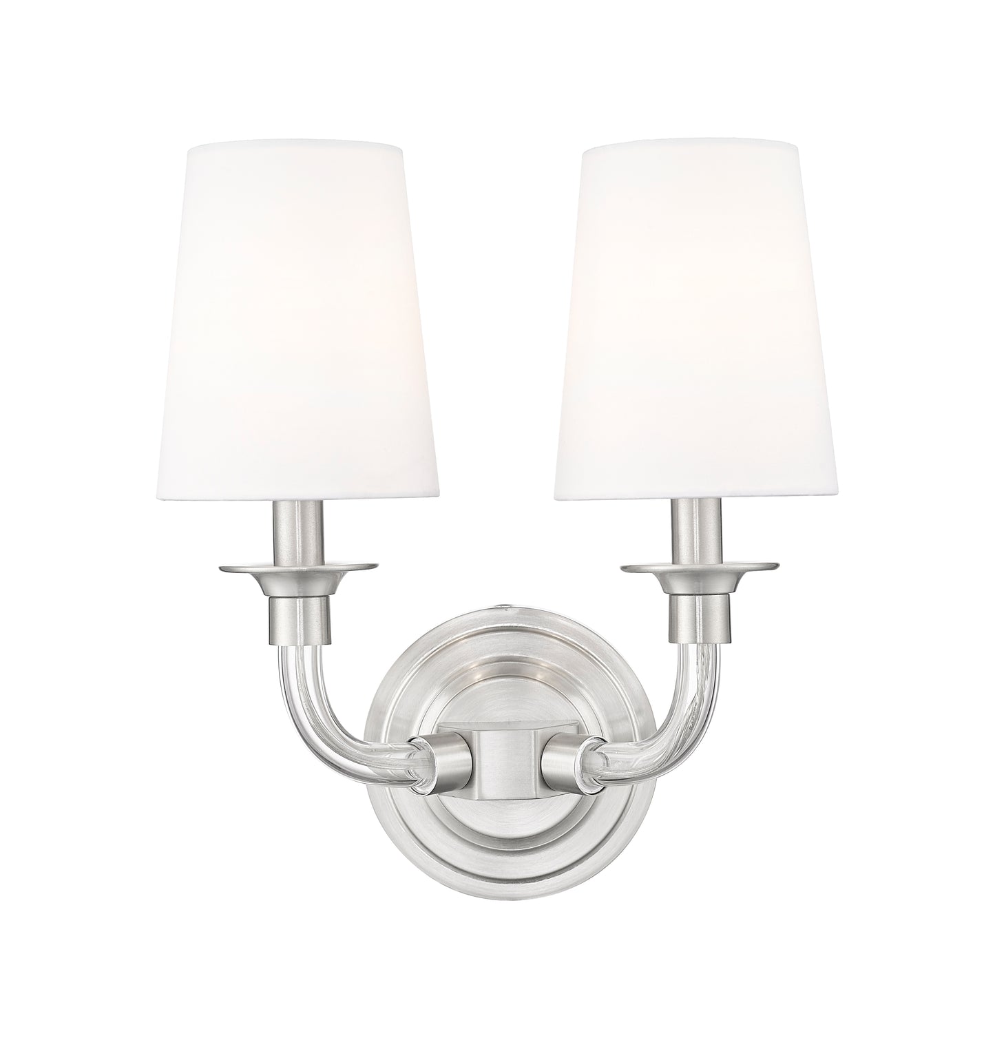 1950-2S-BN - Katerina 2 Light Wall 13" Sconce - Brushed Nickel