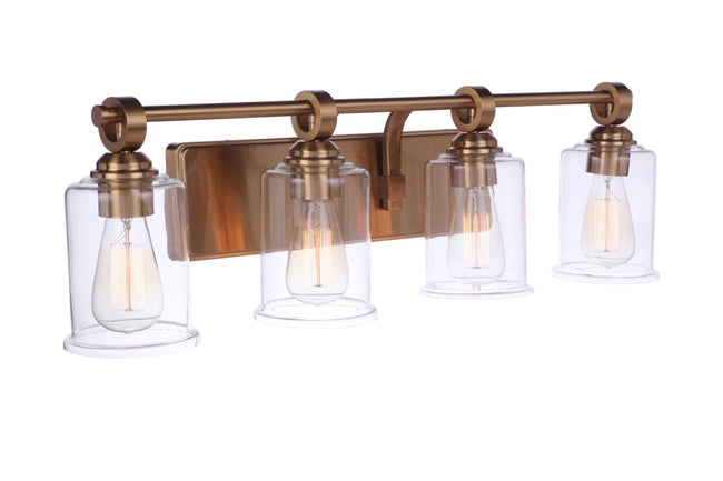 56404-SB - Romero 4 Light 30" Wide Vanity Light - Satin Brass