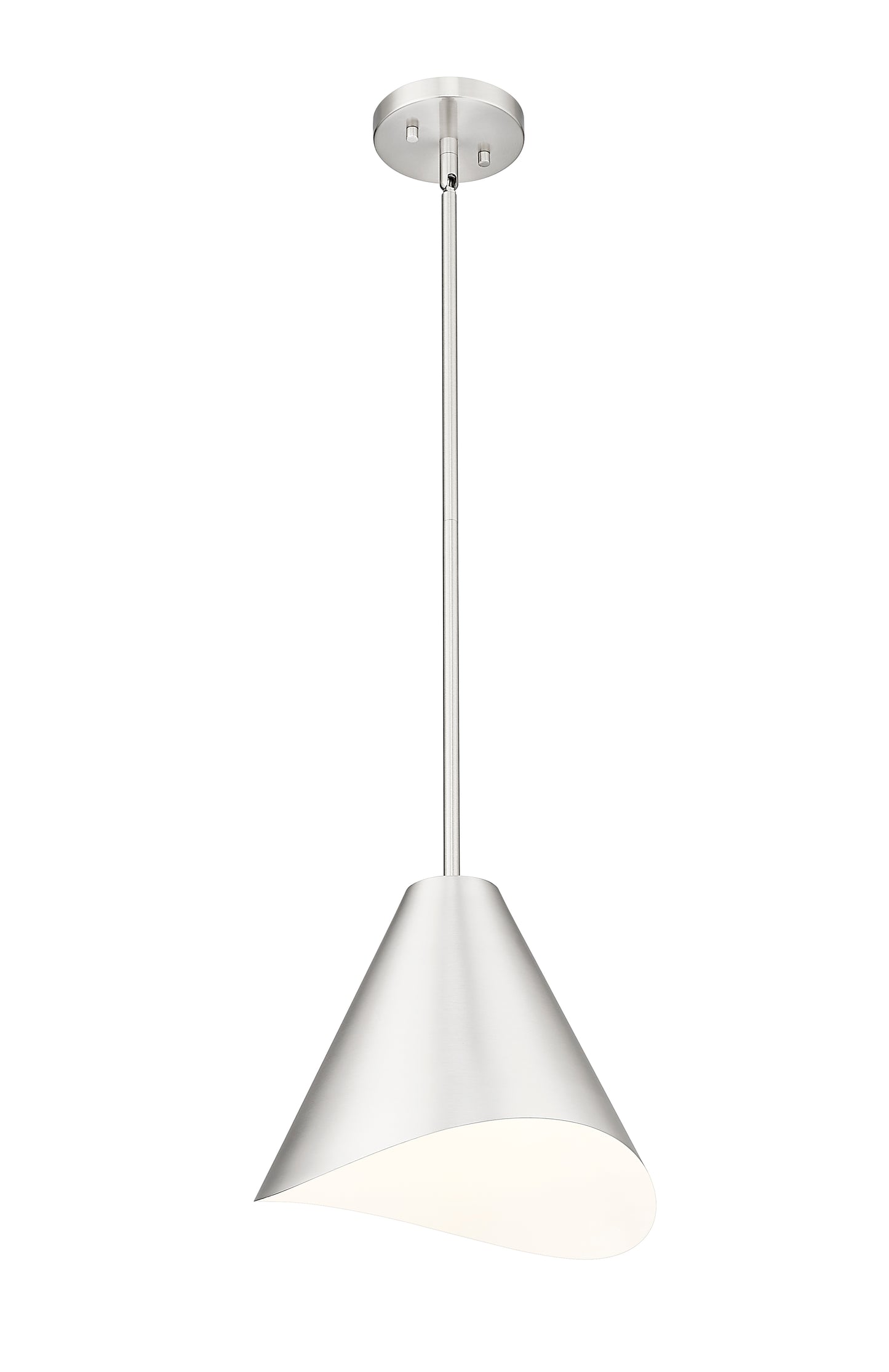 1952P12-BN - Aria 1 Light 12" Pendant - Brushed Nickel