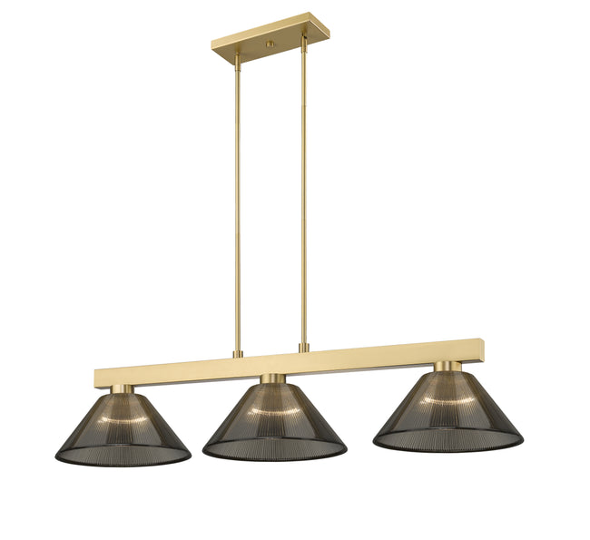 152MGLD-ARS - Cobalt 3 Light 50" Billiard - Modern Gold