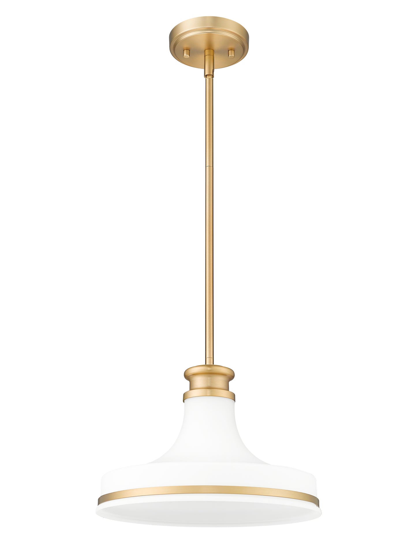 831P12-MGLD - Reznor 1 Light 12" Pendant - Modern Gold