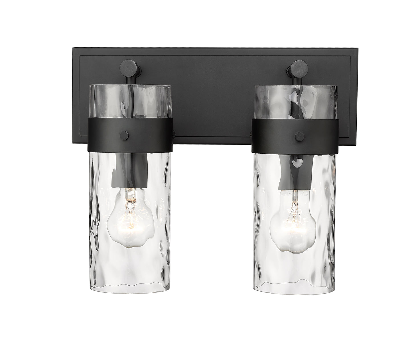 3035-2V-MB - Fontaine 2 Light 14" Vanity - Matte Black