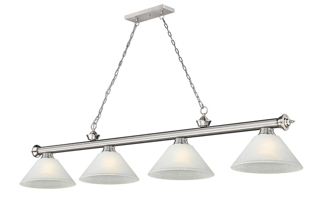 2306-4BN-AWL14 - Cordon 4 Light 81" Billiard - Brushed Nickel