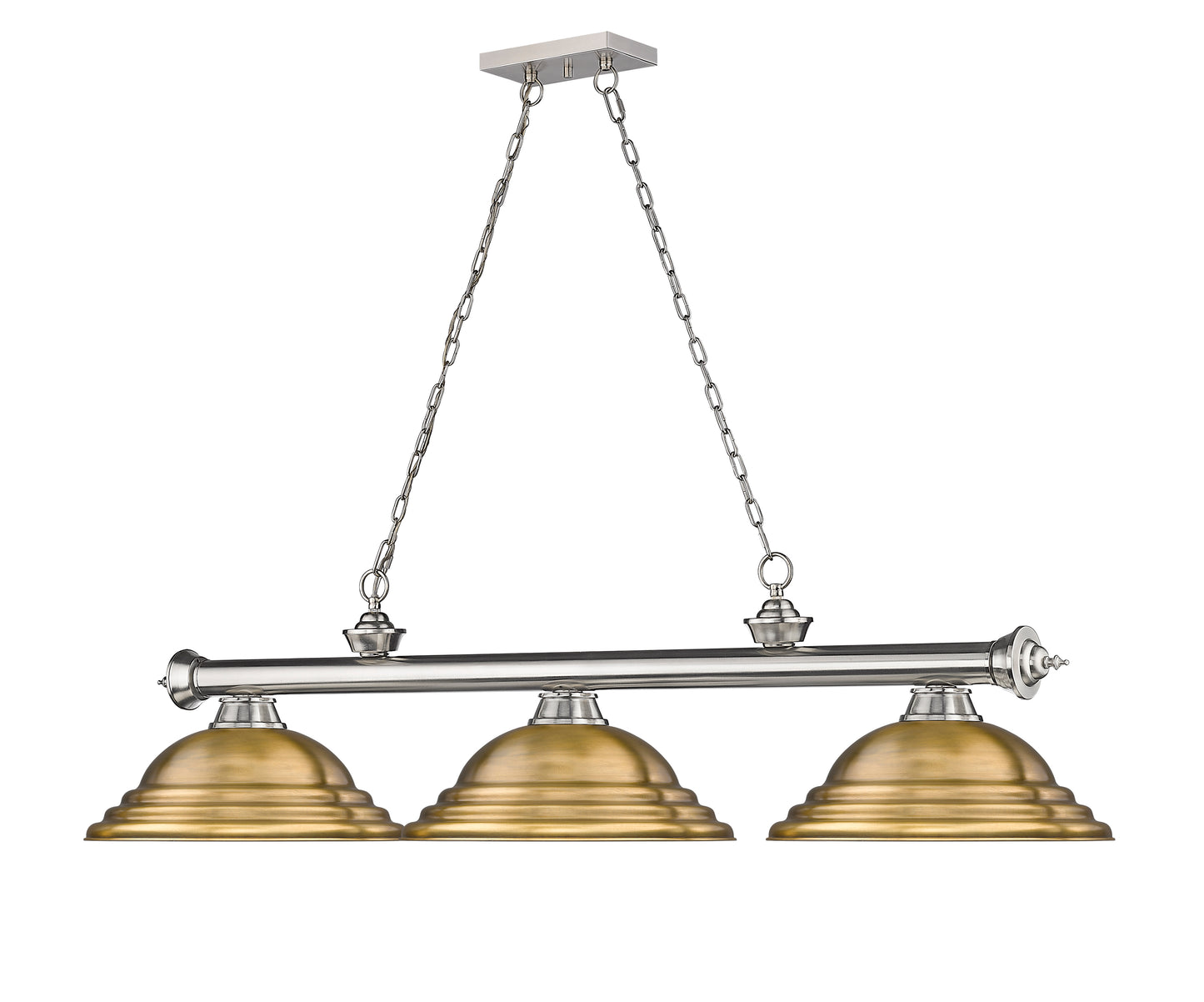 2306-3BN-SRB - Cordon 3 Light 58" Billiard - Brushed Nickel