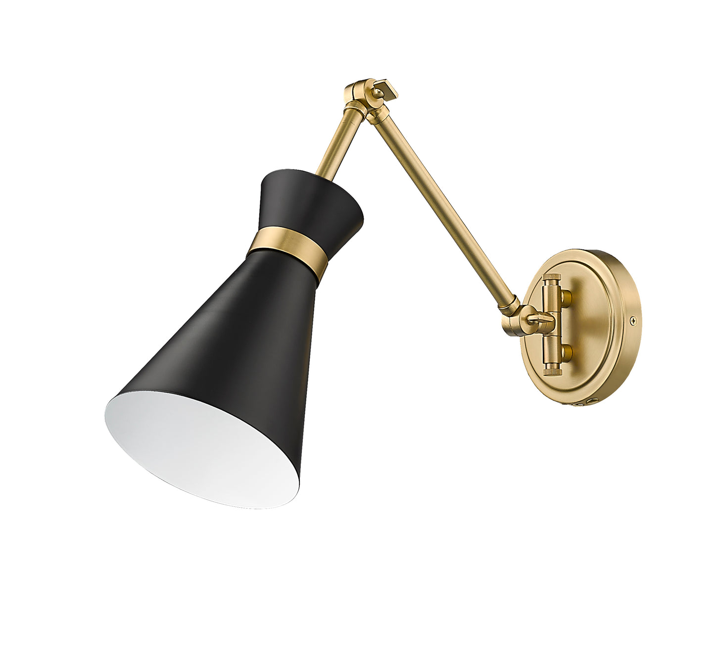 351S-MB-MGLD - Soriano 1 Light Wall 6" Sconce - Matte Black