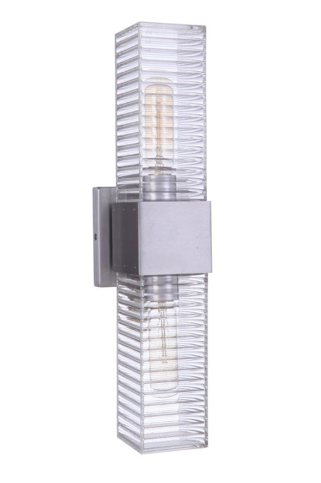 ZA4500-SA - Ridge 2 Light 18" High Outdoor Wall Lantern - Satin Aluminum