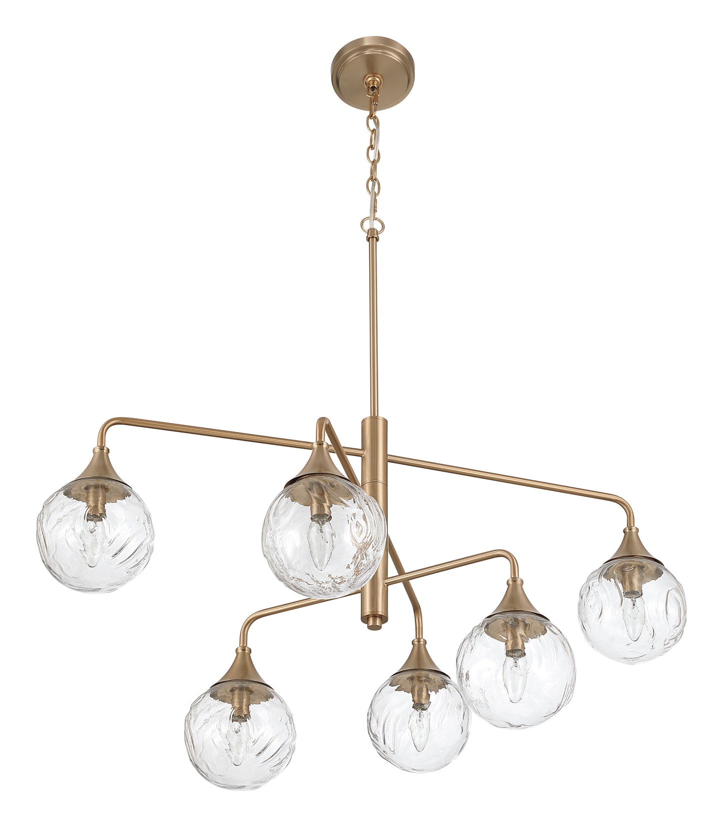 61226-CPZ - Reflection 6 Light 36" Wide Chandelier - Premium Bronze