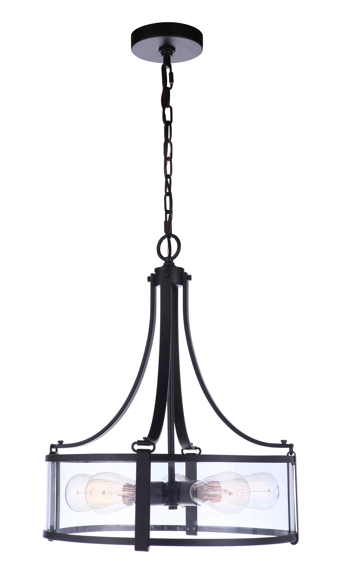 55395-FB - Elliot 5 Light 16" Wide Pendant - Flat Black