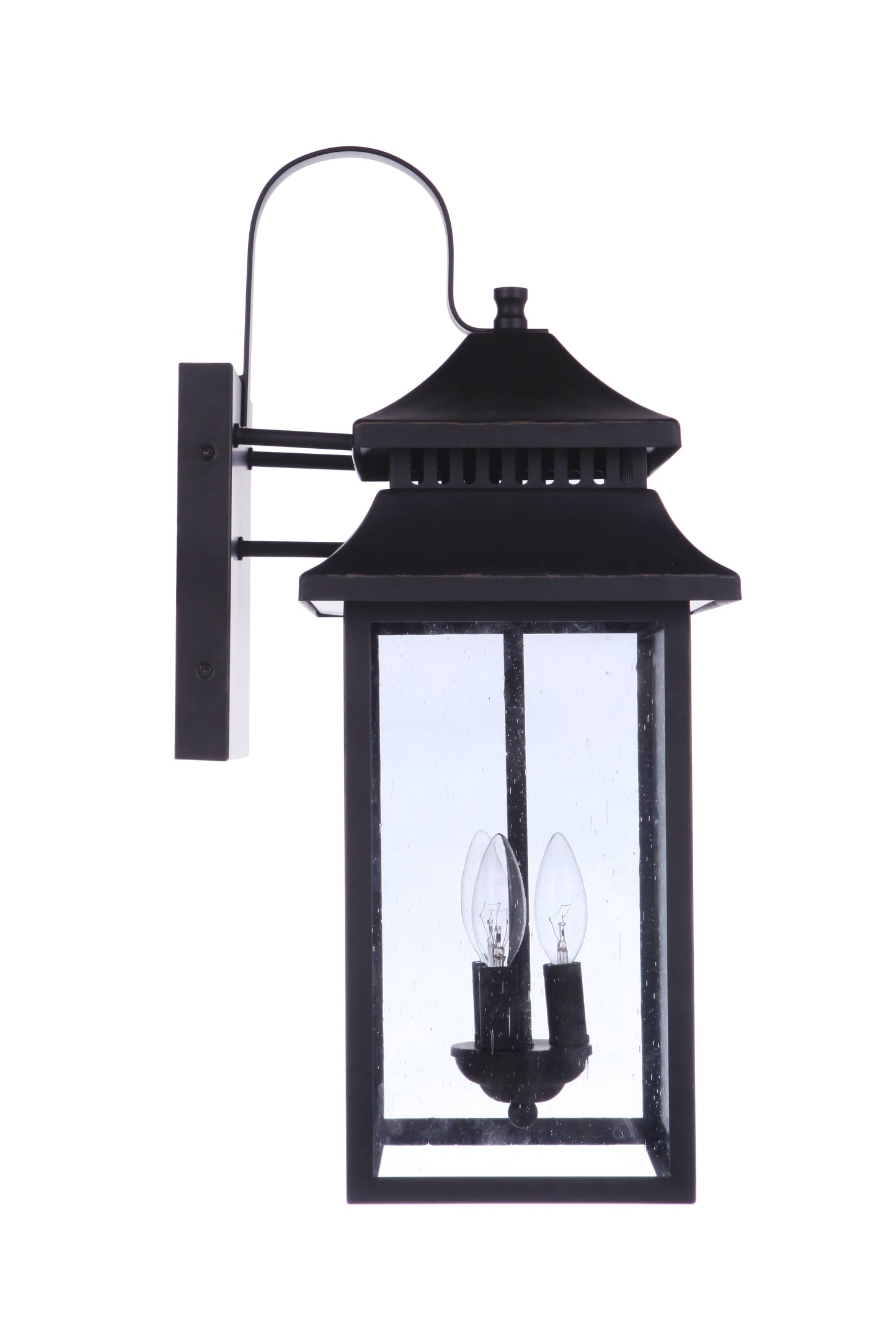 ZA3134-DBG - Crossbend 3 Light 24" High Outdoor Wall Lantern - Dark Bronze Gilded