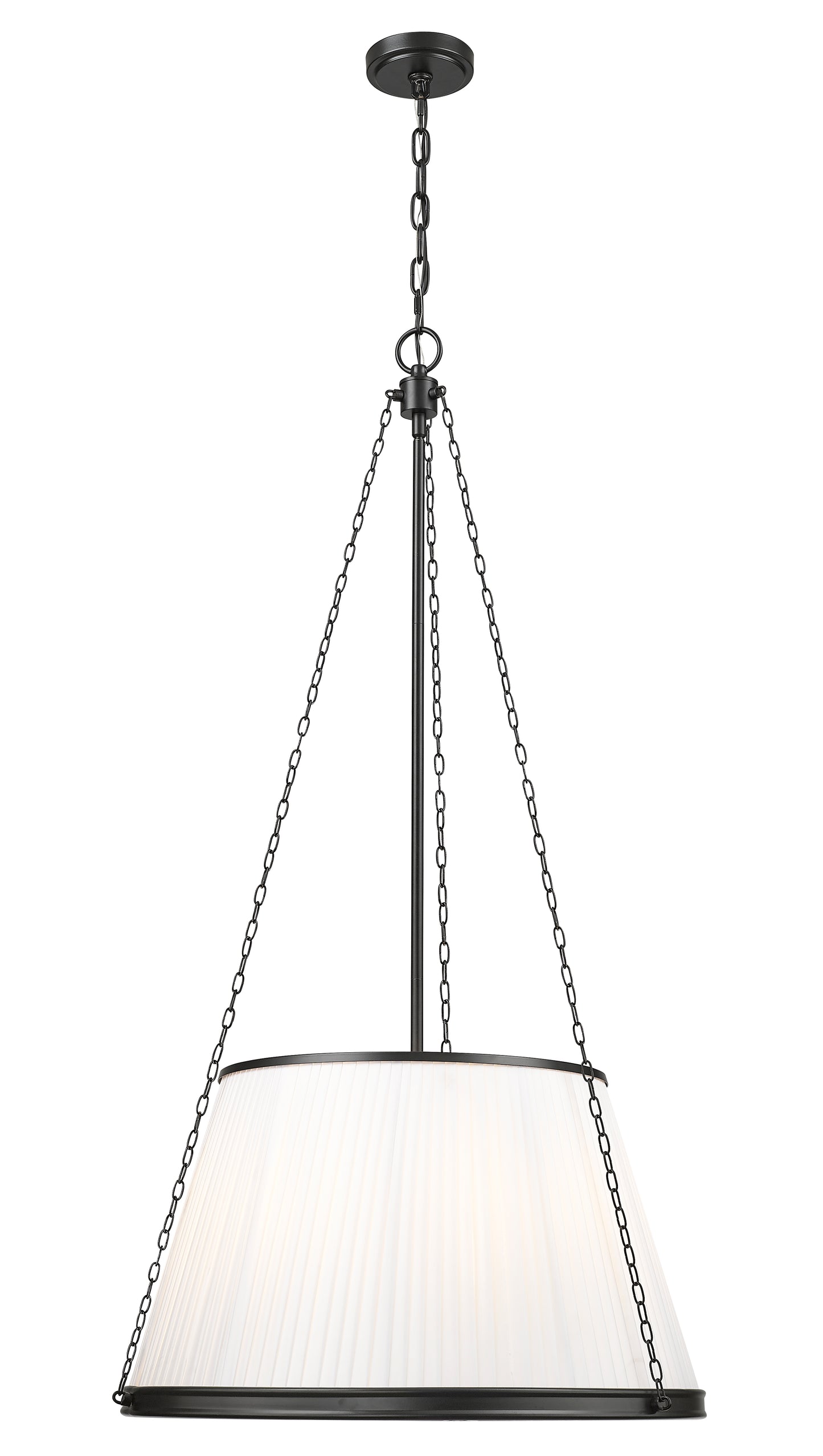 1954P24-MB - Madeline 6 Light 24" Pendant - Matte Black