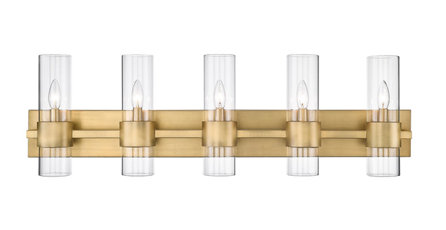 343-5V-RB - Lawson 5 Light 38" Vanity - Rubbed Brass
