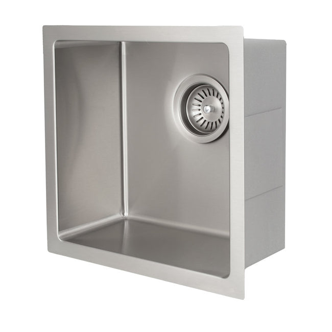 SUS-15 - 15" Boreal Undermount Single Bowl Bar Kitchen Sink in Stainless Steel